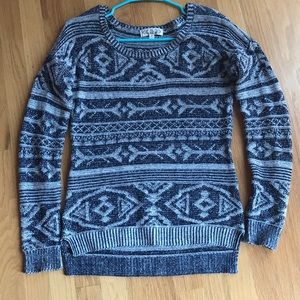 Pink Rose tribal sweater.